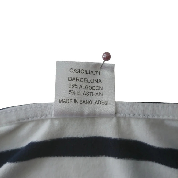 B&RRTEX Sleeveless Striped White and Blue  Romper/Jumpsuit L - Picture 9 of 9